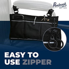 Load image into Gallery viewer, Pembrook Wheelchair Side Bag with Pouches - Great for Electric Wheelchairs, Electric Scooter, Walker Accessories, &amp; Other Mobility Devices - Lightweight Nurse Bag and Organizer for Medical Chairs
