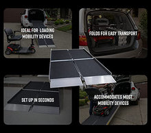 Load image into Gallery viewer, EZ-Access Suitcase Trifold Portable Ramp with an Applied Slip-Resistant Surface, 7 Foot
