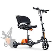 Load image into Gallery viewer, SuperHandy 3 Wheel Folding Mobility Scooter Electric Powered Portable Ultra Lightweight Compact Collapsible Design Long Range Travel with Detachable 48V Battery at a Max Load of 275lbs, Bag Included
