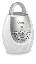 Load image into Gallery viewer, VTech DM221 Audio Baby Monitor with up to 1,000 ft of Range, Vibrating Sound-Alert, Talk Back Intercom &amp; Night Light Loop, White/Silver
