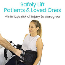 Load image into Gallery viewer, Vive Transfer Sling - Padded Assist Gait Belt - Heavy Duty Patient Lift with Straps - Mobility Standing and Lifting Aid for Disabled, Elderly, Seniors, Injured - Safely Move from Bed and Wheelchair
