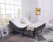 Load image into Gallery viewer, Inofia Adjustable Bed Frame Queen Size with App Control &amp; Wireless Remote, Adjustable Bed Base includes Head and Foot Incline, Dual Massage and USB Ports, Preset &amp; Memory Positions for Optimal Comfort
