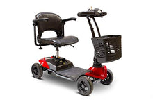 Load image into Gallery viewer, EWheels Medical EW-M35 Lightweight 4-Wheel Mobility Scooter, Electric Wheelchairs for Adults, Extended Range Battery with Charger and Basket, Max Speed 4 Mph, L39.4&quot;W20&quot;H35&quot; (RED)
