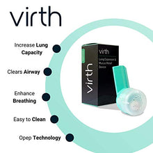 Load image into Gallery viewer, VIRTH Lung Expansion &amp; Mucus Relief Device - Breathing Exercise Device - Clear Lungs - Flutter Valve Lung Exerciser Device - Lung Cleanse &amp; Breathing treatment - Breather Volumetric Exerciser COPD Aid
