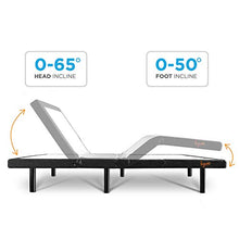 Load image into Gallery viewer, Kyvno 12&quot; Gel-Cooling Premium Memory Foam Mattress Adjustable Bed Frame Combo, Wireless Remote, Zero Gravity, TV/PC Position, Medium Firm, CertiPUR-US Certified (Split King)
