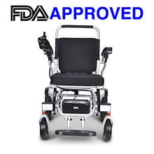 Load image into Gallery viewer, Alton Best Rated Exclusive Dual Motors Deluxe Electric Wheelchair for Adults. Heavy Duty Lightweight Foldable Dual Battery Travel Power Wheelchairs. Silla de Ruedas Electrica
