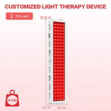 Load image into Gallery viewer, Bestqool Red Light Therapy Device, 660nm 850nm Near Infrared Therapy with Timer, 200 LEDs, High Power, Low EMF Output. for Anti-Aging, Pain Relief, Beauty and Energy. 250W Power Consumption.
