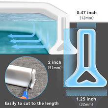Load image into Gallery viewer, 67 Inch Shower Threshold Water Dam Collapsible Bath Shower Barrier Water Stopper Retention System Dry and Wet Separation for Bathroom Kitchen and More (5.6ft)
