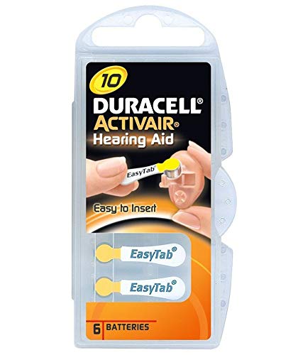 Duracell Hearing Aid Batteries Size 10 pack 60 batteries