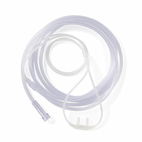 Medline HCS4504B Soft-Touch Nasal Oxygen Cannula, Standard Connector, 4-ft. Tubing Length, Adult Size, Pack of 50