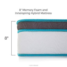 Load image into Gallery viewer, Linenspa 8 Inch Memory Foam and Innerspring Hybrid Medium-Firm Mattress-Twin Mattress
