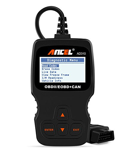 ANCEL AD310 Classic Enhanced OBD II Scanner Car Engine Fault Code Reader CAN Diagnostic Scan Tool-Black