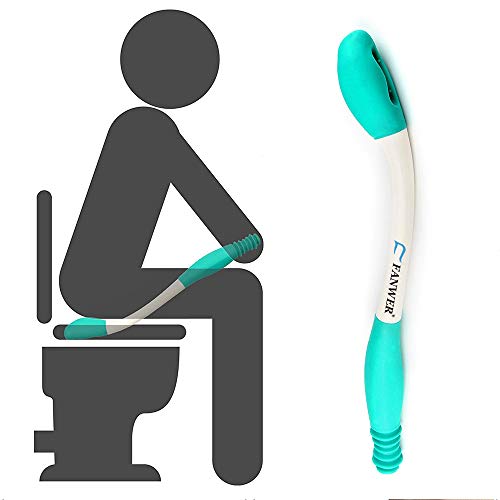 Fanwer Toilet Aids Tools,Long Reach Comfort Wipe,Extends Your Reach Over 15