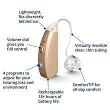 Load image into Gallery viewer, MDHearingAid Volt Hearing Aid (Set of 2), Doctor-Designed Rechargeable, 2 Directional Microphones, 4 Audio Settings, Fits with Glasses, Deluxe Charger Included

