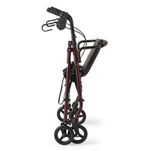 Load image into Gallery viewer, Healthcare Direct Steel Rollator Walker with 350 lb. Weight Capacity, Burgundy
