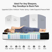 Load image into Gallery viewer, Queen Mattress, Avenco Hybrid Mattress Queen Size, 12 Inch Queen Mattress in a Box, Innerspring and Memory Foam Mattress, Medium Firm, Supportive, Pressure Relief, CertiPUR-US, 10 Years Support
