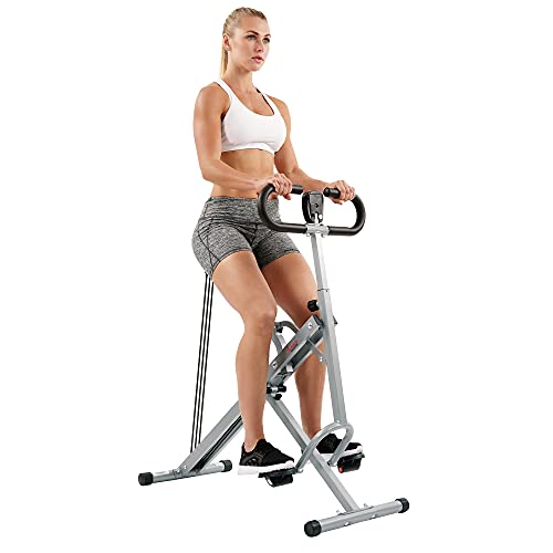 Sunny Health & Fitness Squat Assist Row-N-Ride™ Trainer for Glutes Workout with Training Video