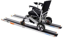 Load image into Gallery viewer, Ruedamann 6&#39; Adjustable Aluminum Wheelchair Ramp,Portable Telescoping Non-Skid Surface Wheelchair Ramp for Home, Stairs, Steps, 600lbs Capacity (MR207N-6）
