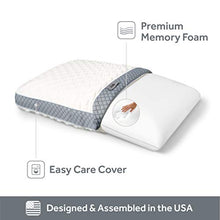 Load image into Gallery viewer, Sealy Molded Memory Foam Pillow, 1 Count (Pack of 1), White, Grey
