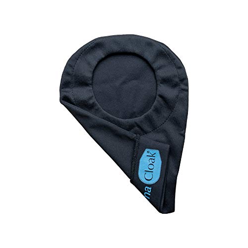 Stomacloak | Ostomy Bag Cover | for Two Piece Pouches | Ileostomy and Colostomy Bag Covers and Supplies | Odor Reducing (Black, 3.50 Regular)