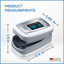 Load image into Gallery viewer, Beurer PO30 Fingertip Pulse Oximeter, Medical Device with 4 Colored Graphic Display Formats, Grey, 1 Count

