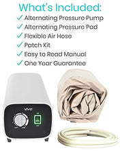 Load image into Gallery viewer, Vive Alternating Pressure Pad - Includes Mattress Pad and Electric Pump System - Quiet, Inflatable Bed Air Topper for Pressure Ulcer Sore Treatment - Fits Standard Hospital Bed for Bedridden Patients
