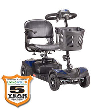 Load image into Gallery viewer, Drive Medical Spitfire Scout 4-EXT 4 Wheel Travel Power Scooter with Extended 15 Mile Range Batt and 5 Year Extended Warranty Bullet Points
