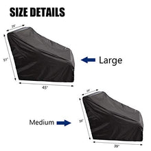 Load image into Gallery viewer, WOMACO Mobility Scooter Cover Waterproof Power Electric Wheel Chair Cover for Travel Outdoor Wheelchair Storage Bag Rain Protector from Dust Dirt Snow Rain Sun Rays (Black, Large)

