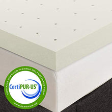 Load image into Gallery viewer, Best Price Mattress 3 Inch Ventilated Memory Foam Mattress Topper, CertiPUR-US Certified, Full
