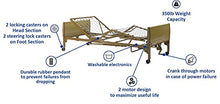 Load image into Gallery viewer, Invacare Homecare Bed | Semi-Electric Hospital Bed for Home Use Brown 80&quot; x 36&quot; x 6.5
