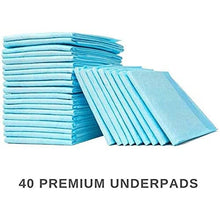 Load image into Gallery viewer, Ultra Absorbent Disposable Bed Pads with Adhesive - 36 x 36 - Extra Thick Underpad Bed Cover Chux for Bedwetting Incontinence Furniture Pets &amp; More - 40 Pack
