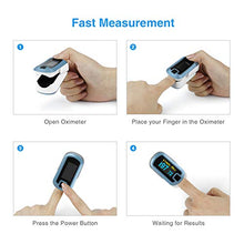 Load image into Gallery viewer, mibest OLED Finger Pulse Oximeter, O2 Meter, Dual Color White/Light Blue
