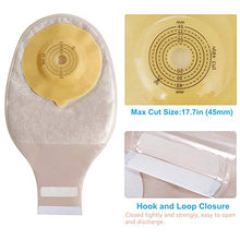 Load image into Gallery viewer, KONWEDA 10PCS Ostomy Bags,One-Piece System Drainable Colostomy Pouch Convex Light,Cut-to-Fit(Max Cut 45mm).

