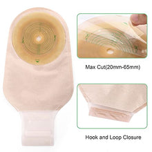 Load image into Gallery viewer, LotFancy 20 PCS Colostomy Bag, Ostomy Supplies, One Piece Drainable Pouches with Hook and Loop Closure for Ileostomy Stoma Care, Cut-to-Fit(Max 64mm), Pack of 20
