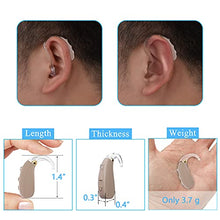 Load image into Gallery viewer, Banglijian Hearing Aid Rechargeable Ziv-206 with 4 Channels Layered Noise Reduction Adaptive Feedback Cancellation-Two Types of Sound Tubes(Two Units)
