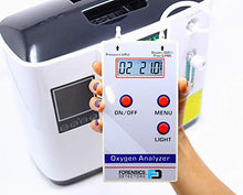 Load image into Gallery viewer, OXYGEN Analyzer by FORENSICS | 21%-100% | O2, Flow &amp; Pressure Digital Readout |
