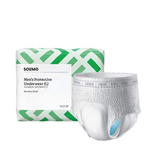 Load image into Gallery viewer, Amazon Brand - Solimo Incontinence Underwear for Men, Maximum Absorbency, Large, 54 count, 3 Packs of 18
