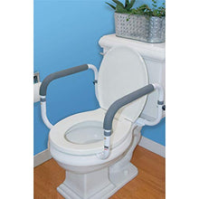 Load image into Gallery viewer, Carex Toilet Safety Frame - Toilet Safety Rails With Adjustable Width - Toilet Rails For Elderly, Handicap, Home Health Care Equipment After Surgery, Supports 300lbs
