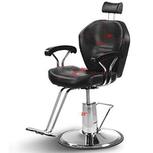 Load image into Gallery viewer, Artist Hand Hydraulic Reclining Barber Chair 360 Degrees Rolling Swivel Barber Chairs Hair Salon Spa Equipment
