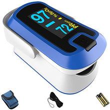 Load image into Gallery viewer, mibest OLED Finger Pulse Oximeter, O2 Meter, Dual Color White/Blue
