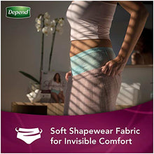Load image into Gallery viewer, Depend Silhouette Incontinence and Postpartum Underwear for Women, Maximum Absorbency, Disposable, Large/Extra-Large, Pink, 52 Count (Packaging May Vary)
