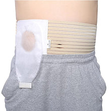 Load image into Gallery viewer, KONWEDA Ostomy Belt Colostomy Belt Elastic Hernia Band Breathable Belly Band Abdominal Binder Brace Abdomen Band for Man Woman Colostomy Abdominal Support(40.1*6.3inch,3.14&quot; Ring)
