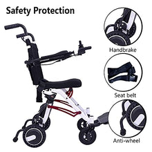 Load image into Gallery viewer, Electric Wheelchair, Super Lightweight Portable Smart Chair Personal Mobility Scooter Wheelchair - Weighs only 40 lbs with Battery
