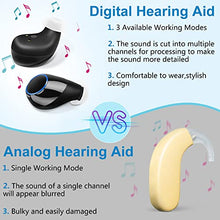 Load image into Gallery viewer, Rechargeable Digital Hearing Aids for Seniors and Adults,8 Channel Digital Hearing Amplifier with Touch Control, Perfected Ergonomics, in Ear Sound Amplifier（3 Modes）
