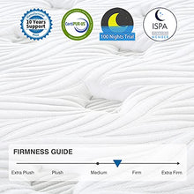 Load image into Gallery viewer, Queen Mattress, Avenco Hybrid Mattress Queen Size, 12 Inch Queen Mattress in a Box, Innerspring and Memory Foam Mattress, Medium Firm, Supportive, Pressure Relief, CertiPUR-US, 10 Years Support
