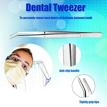 Load image into Gallery viewer, Dental Tools Stainless Steel Dental Pick Dental Floss Dental Hygiene Tool Set Tooth Scraper Plaque Tartar Remover Dental Tweezers Gum Floss for Personal Oral Care &amp; Pet Use (6 Pack)
