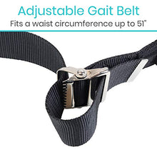 Load image into Gallery viewer, Vive Transfer Belt with Handles - Medical Nursing Safety Gait Patient Assist - Bariatric, Pediatric, Elderly, Handicap, Occupational &amp; Physical Therapy - PT Gate Strap Quick Release Metal Buckle
