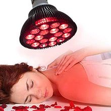 Load image into Gallery viewer, Red Light Therapy, Wolezek 18 LEDs Infrared Light Therapy Device, 660nm Red and 850nm Near Infrared Combo Red Light Bulb for Skin and Pain Relief
