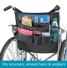Load image into Gallery viewer, High Road Walker Bag, Mobility Scooter and Wheelchair Storage Accessory with Bottle Holders
