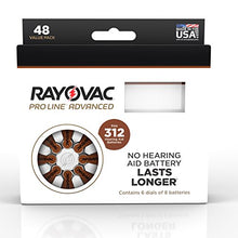 Load image into Gallery viewer, Rayovac Proline Advance Hearing Aid Batteries, Size 312 (48 count)
